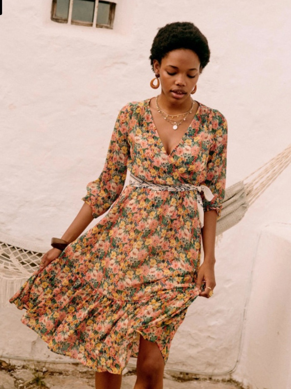 NWT-Sezane Midi MILLA dress